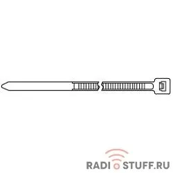 Hyperline GT-150IBC Стяжка нейлоновая неоткрывающаяся, безгалогенная (halogen free), 150x3.6мм, черная (100 шт)