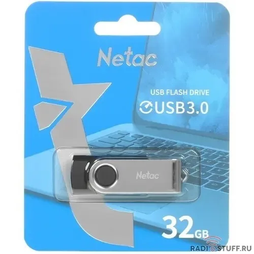 Netac USB Drive 32GB U505 USB3.0, ABS+Metal housing [NT03U505N-032G-30BK]