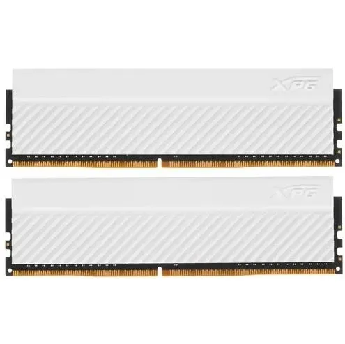 Модуль памяти ADATA XPG Gammix D45 Gaming DDR4 Общий объём памяти 32Гб Module capacity 16Гб Количество 2 3600 МГц Радиатор Множитель частоты шины 18 1.4 В белый AX4U360016G18I-DCWHD45