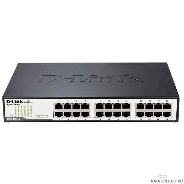 D-Link DGS-1024D/I1A Неуправляемый коммутатор с 24 портами 10/100/1000Base-T