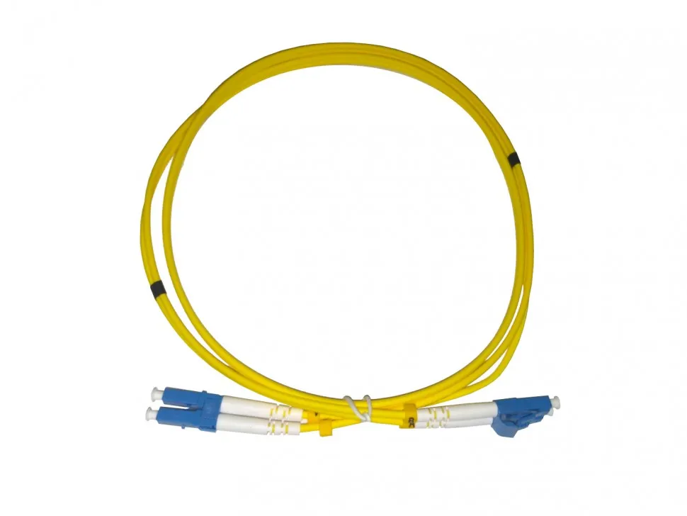 Патч-корд оптический соединительный LC-LC/UPC SM Duplex 3.0мм 9/125, 1м, LSZH