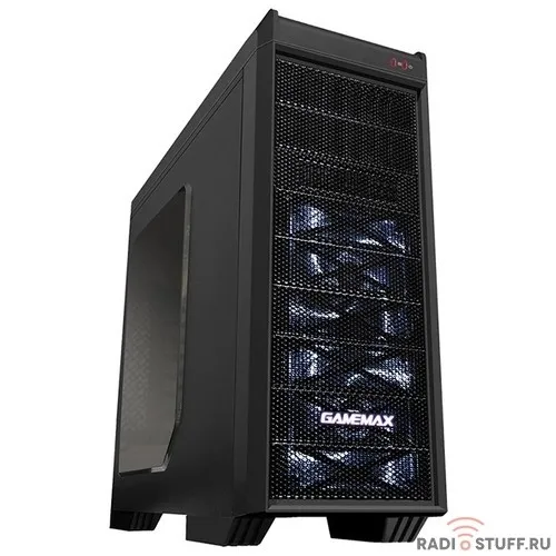 GameMax [G501X White Led] Luxury MFG G501X (Midi Tower, ATX,Черн.,Окно, USB3.0, внеш. SATA отсек (без БП)