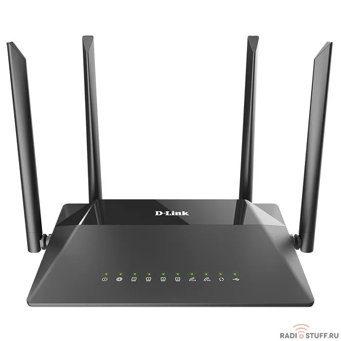 D-Link DIR-825/RU/R5A Беспроводной двухдиапазонный гигабитный маршрутизатор AC1200 Wave 2 с поддержкой MU-MIMO, EasyMesh, 3G/LTE и USB-портом