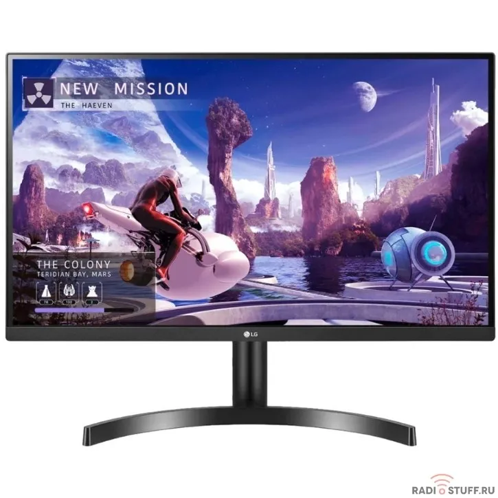 LCD LG 27" 27QN600-B черный {IPS 2560x1440 75Hz 5ms 178/178 8bit(6bit+FRC) 350cd 1000:1  HDR10  Headph.Out vesa}