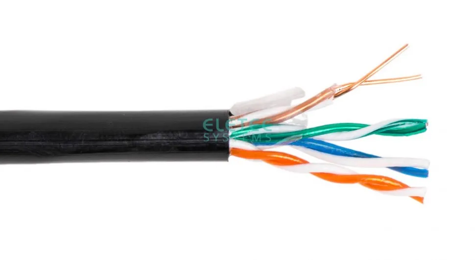 Кабель UTP 5E Eletec 4x2xAWG24, наружный, эконом, двойная оболочка, 305 м, CCA