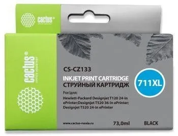 Картридж BLACK NO.711 73ML CS-CZ133 CACTUS