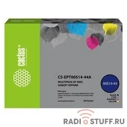 Чернила Cactus CS-EPT00S14-44A голубой/пурпурный/желтый/черный набор 4x70 мл для Epson L1110 Ecotank/L3100/L3101/L3110/L3150/L3151