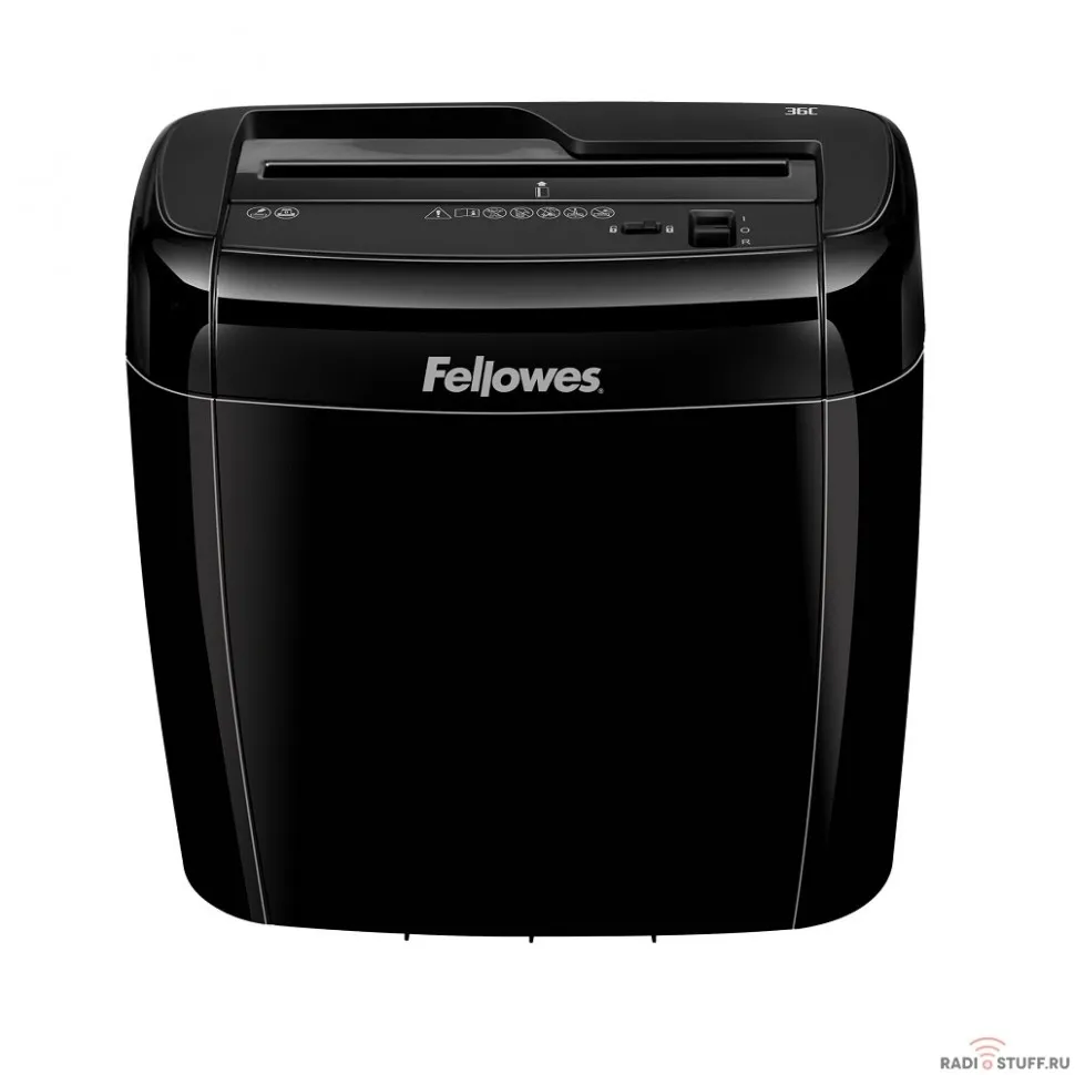 Fellowes Шредер Powershred® 36C FS-4700301 {DIN P-4, 4х40 мм, 6 лст., 12 лтр., Safety Lock}