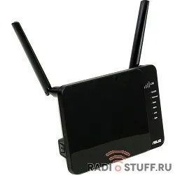 ASUS 4G-N12 Wireless-N300 LTE Modem Router 802.11n, 300 Mbps, 3G/4G & Ethernet WAN, Two external antenna, Four LAN ports, Built-in SIM/USIM card slot 