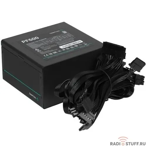 Блок питания Deepcool ATX 600W PF600 80 PLUS  (20+4pin) APFC 120mm fan 6xSATA RTL