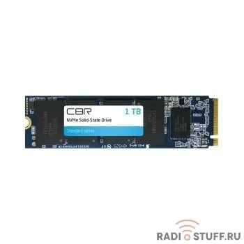 CBR SSD-001TB-M.2-ST22, Внутренний SSD-накопитель, серия "Standard", 1024 GB, M.2 2280, PCIe 3.0 x4, NVMe 1.3, Phison PS5013-E13T, 3D TLC NAND, R/W speed up to 2500/2100 MB/s, TBW (TB) 800