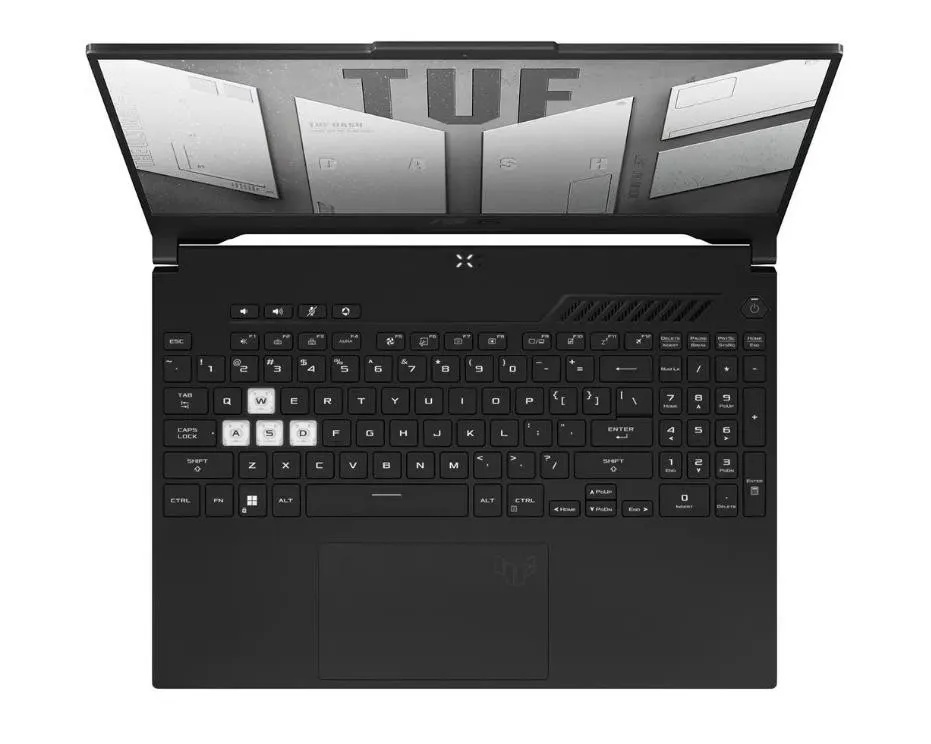 Ноутбук ASUS TUF Dash F15 FX517ZC-HN111 15.6" 1920x1080 Intel Core i7-12650H RAM 16Гб SSD 1Тб NVIDIA GeForce RTX 3050 4Гб ENG/RUS без ОС черный 2 кг 90NR09L3-M00EJ0