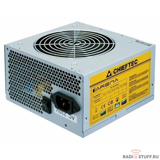 Chieftec 500W OEM [GPA-500S8] {ATX-12V V.2.3 PSU with 12 cm fan, Active PFC, ficiency >80% 230V only}