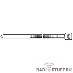 Hyperline GT-150IBUVC Стяжка нейлоновая неоткрывающаяся, безгалогенная (halogen free), 150x3.6мм, черная, outdoor (для использования от +80 C до -40 C), устойчивая к UV, (100 шт)