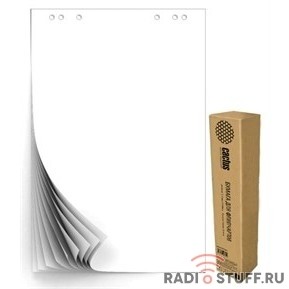 Cactus CS-PFC20W-5 Блок бумаги для флипчартов, белый 20лист. (упак.:5шт)